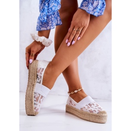 FE1 Alpargatas sin cordones Berkaley de mujer de color blanco 3