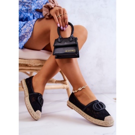 Alpargatas De Mujer De Encaje Con Decoración Sueño De Verano Negro 2 Alpargatas De Mujer De Encaje Con Decoración Sueño De Verano Negro 2