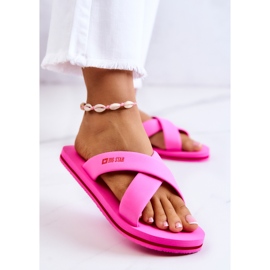 Pantuflas mujer espuma Big Star JJ274A520 Rosa rosado 2