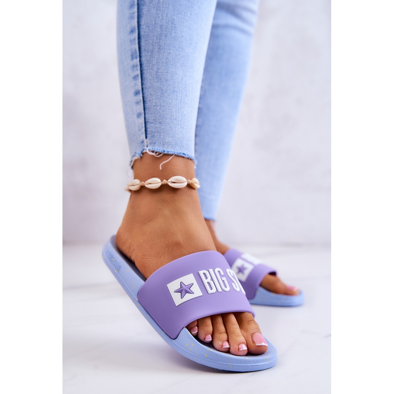 Pantuflas Mujer Big Star JJ274A525 Violeta-Azul púrpura 2