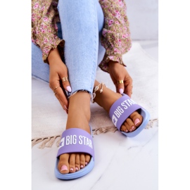 Pantuflas Mujer Big Star JJ274A525 Violeta-Azul 3