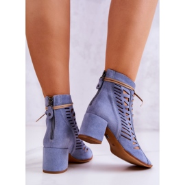 Botas Ante Calado Maciejka 04040-34 Azul 5