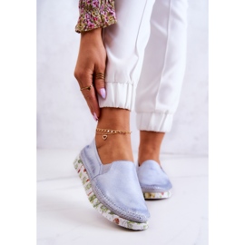 Zapatos sin cordones de cuero para mujer Maciejka 03512-40 Azul claro 1 Zapatos sin cordones de cuero para mujer Maciejka 03512-40 Azul claro 1