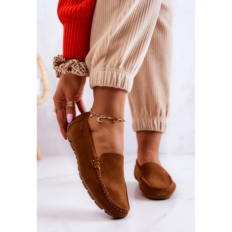 Mocasines Mujer Ante Big Star JJ274660 Camel marrón 2