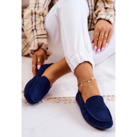 Mocasines Mujer Ante Big Star JJ274659 Azul Marino 5