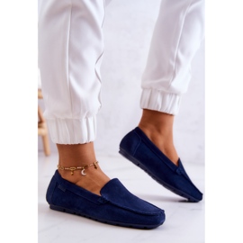 Mocasines Mujer Ante Big Star JJ274659 Azul Marino 3
