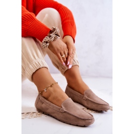 Mocasines Mujer Ante Big Star JJ274658 Cappuccino beige marrón 2