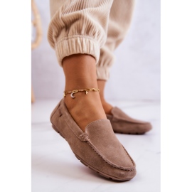 Mocasines Mujer Ante Big Star JJ274658 Cappuccino beige marrón 5