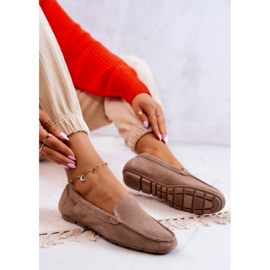 Mocasines Mujer Ante Big Star JJ274658 Cappuccino beige marrón 3