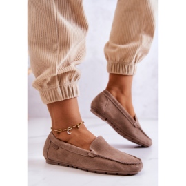 Mocasines Mujer Ante Big Star JJ274658 Cappuccino beige marrón 6