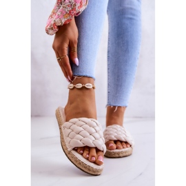 Pantuflas Piel Trenzada Big Star JJ274922 Beige 1