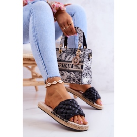 Pantuflas Piel Trenzada Big Star JJ274919 Negro 4