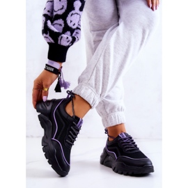 Memory Foam Big Star JJ274786 Negro Zapatillas Deportivas púrpura 2