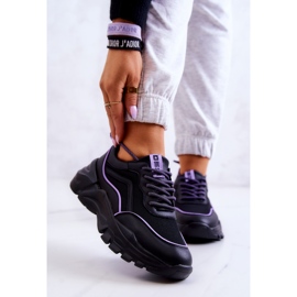 Memory Foam Big Star JJ274786 Negro Zapatillas Deportivas púrpura 1