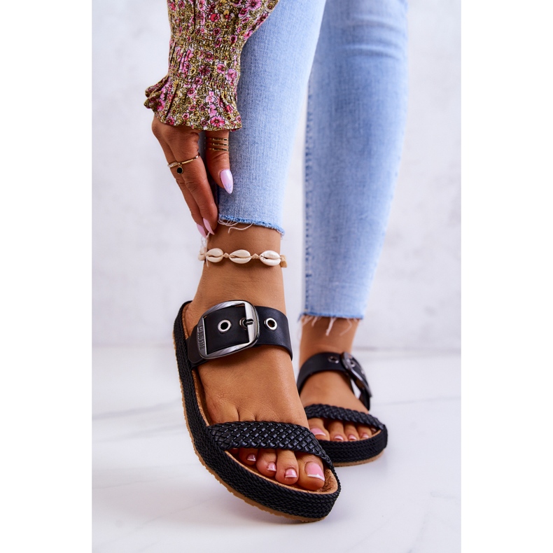 Zapatillas de moda con hebilla Big Star JJ274730 Negro 2