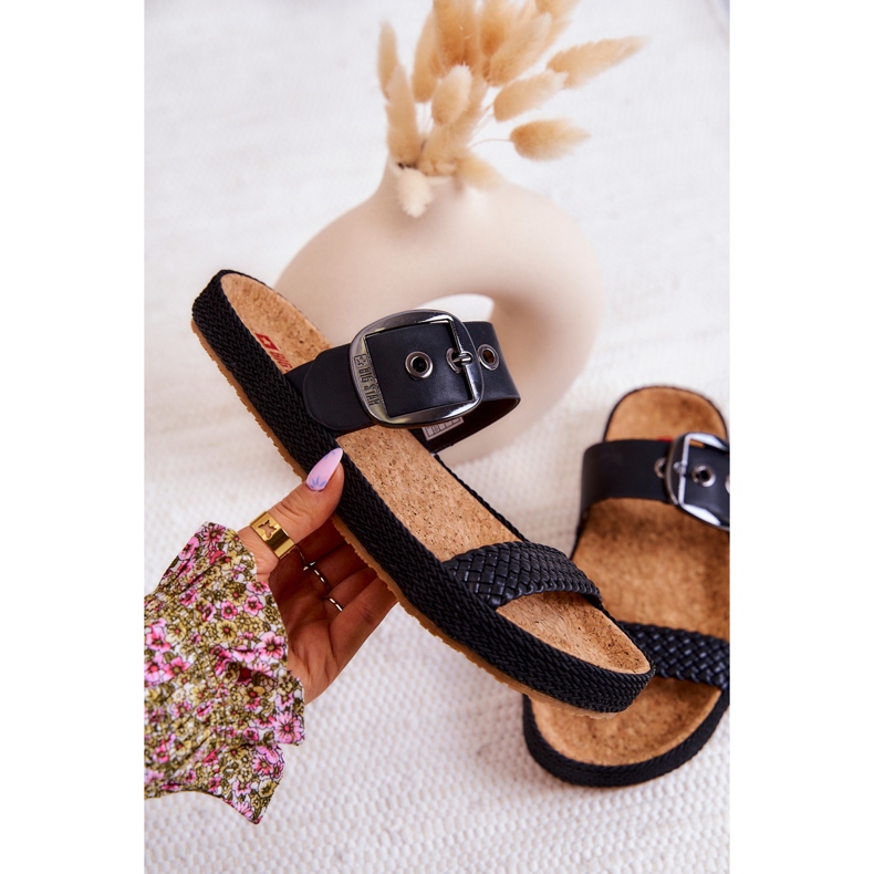 Zapatillas de moda con hebilla Big Star JJ274730 Negro 1