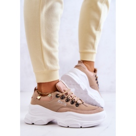 Zapatillas deportivas de mujer Sneakers Big Star JJ274A222 Beige 4