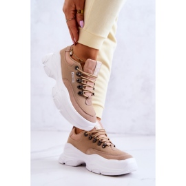 Zapatillas deportivas de mujer Sneakers Big Star JJ274A222 Beige 5