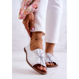 Bailarinas Mujer en Piel Nicole 2660/005 Blanco-Plata 1