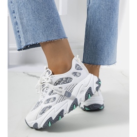 Zapatillas blancas de mujer de Melsen. blanco multicolor 2 Zapatillas blancas de mujer de Melsen. blanco multicolor 2