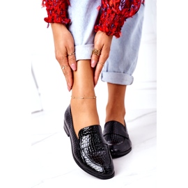 Mocasines Lacados Vinceza 21-10674 Negro 1