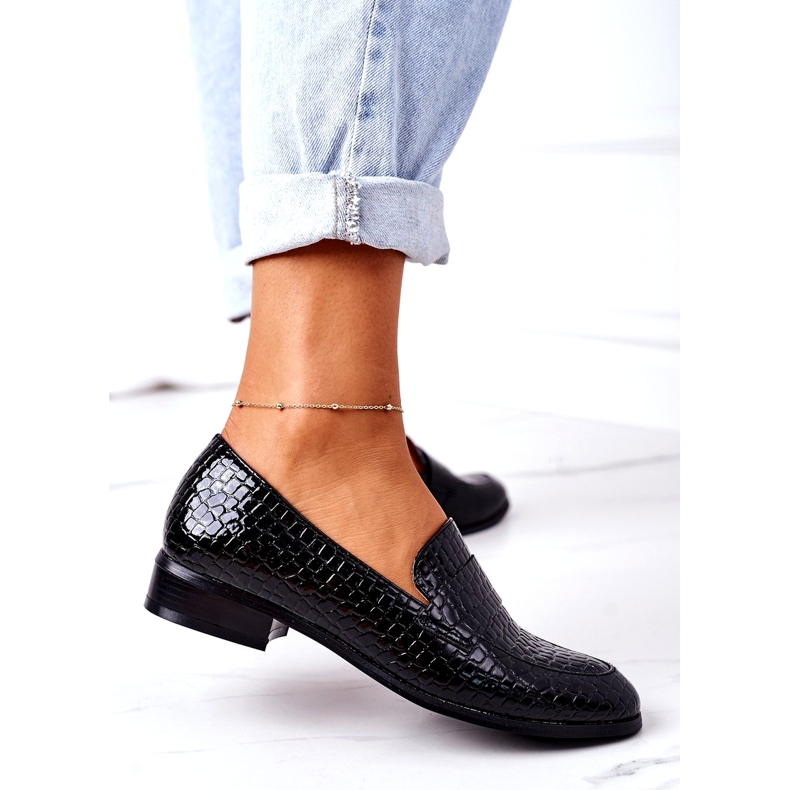 Mocasines Lacados Vinceza 21-10674 Negro 3