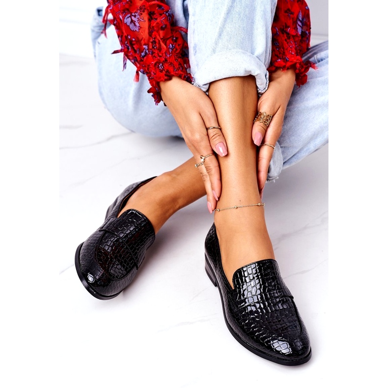 Mocasines Lacados Vinceza 21-10674 Negro 4