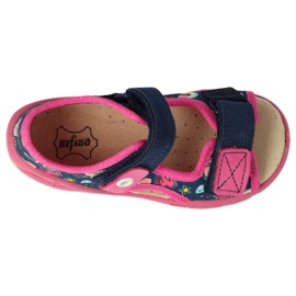 Zapatos befado niño pu 065P172 azul marino rosado 1