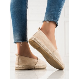 Bestelle Alpargatas de ante beige 3