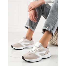 TRENDI Calzado deportivo clásico beige 1 TRENDI Calzado deportivo clásico beige 1