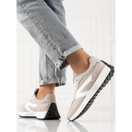 TRENDI Calzado deportivo clásico beige 3