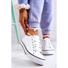 S.Barski Deportivas atadas Menifee de mujer de color blanco 1