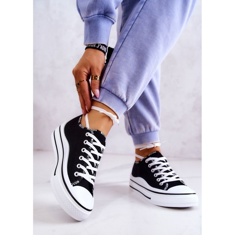 S.Barski Deportivas atadas Menifee de mujer en negro 2 S.Barski Deportivas atadas Menifee de mujer en negro 2