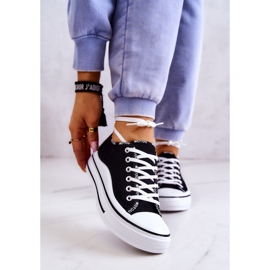 S.Barski Deportivas atadas Menifee de mujer en negro 1 S.Barski Deportivas atadas Menifee de mujer en negro 1