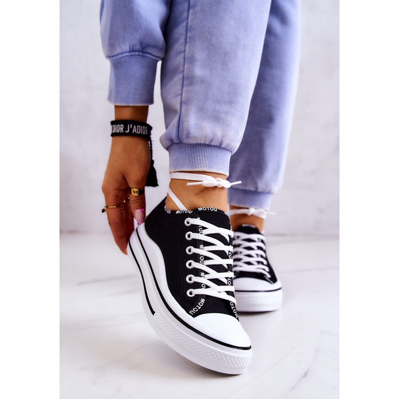 S.Barski Deportivas atadas Menifee de mujer en negro 1 S.Barski Deportivas atadas Menifee de mujer en negro 1