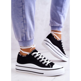 S.Barski Deportivas atadas Menifee de mujer en negro 3