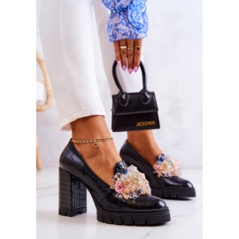 PA2 Zapatos De Salón Elegantes Con Adorno De Serpientes Caterine Negras negro 3