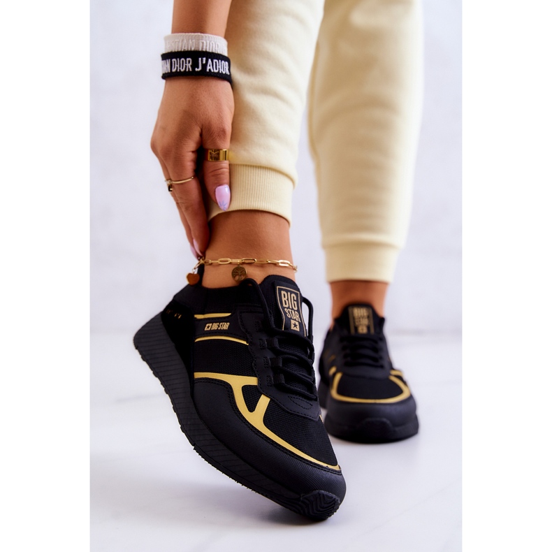 Sneakers Mujer Big Star JJ274A195 Negro-Oro dorado 1