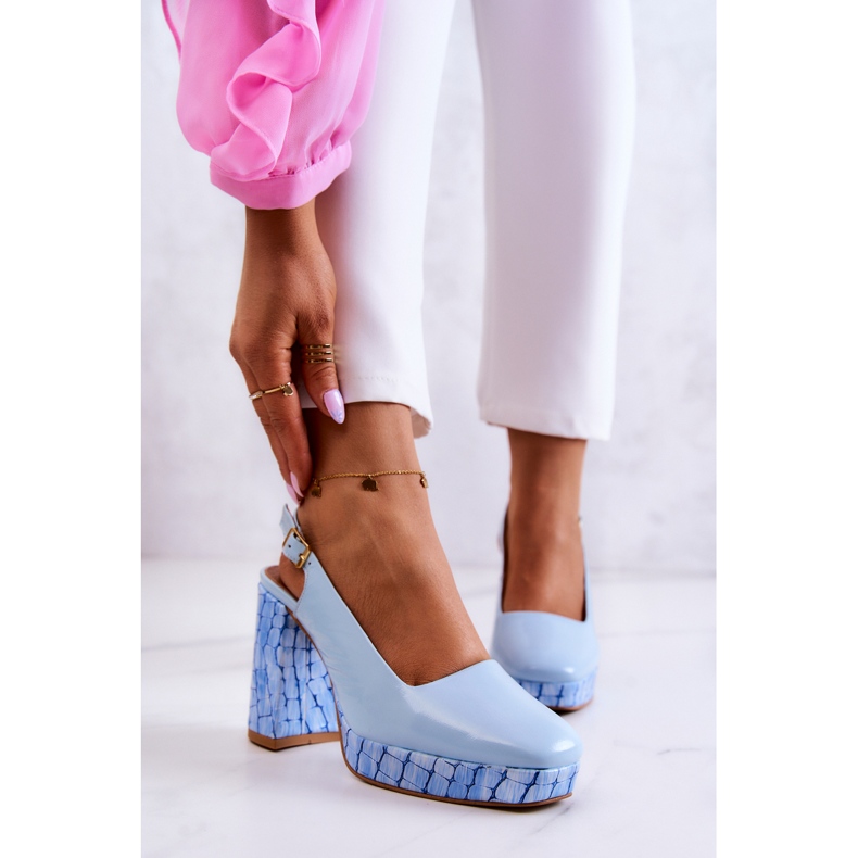 Sergio Leone Zapatos De Salón De Cuero Maciejka 05441-06 Azul 2