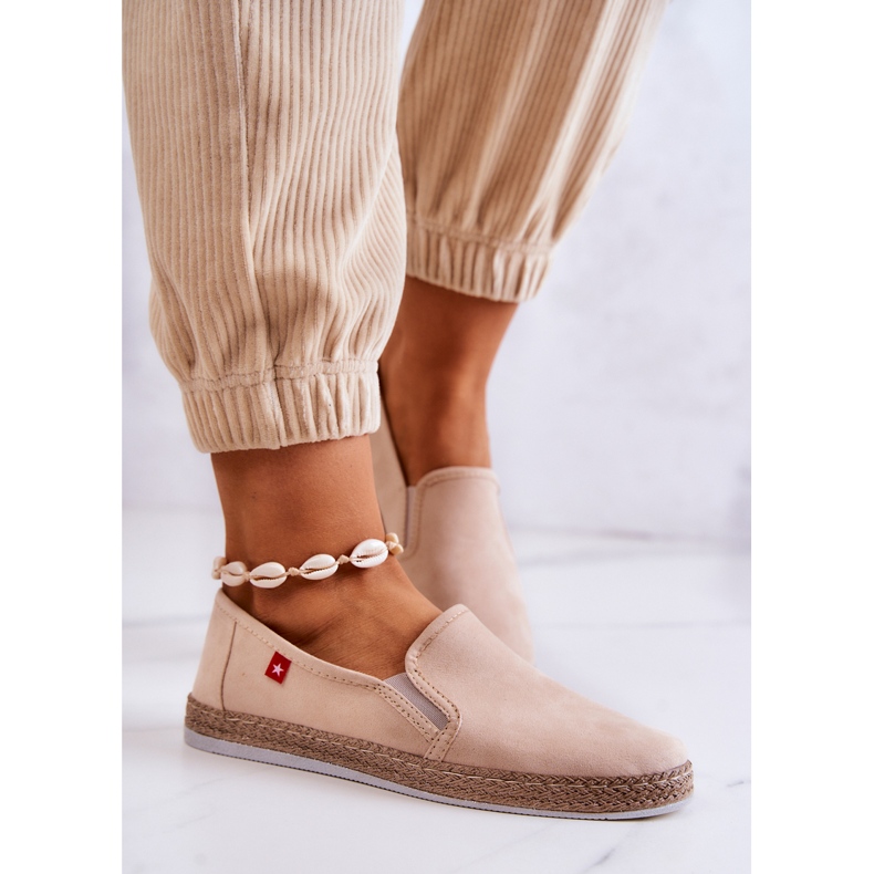 Alpargatas Mujer Slip-On Big Star JJ276001 Beige 2