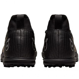 Nike Mercurial Superfly 8 Academy Tf Jr DJ2864 054 zapatos de fútbol negro negro 5
