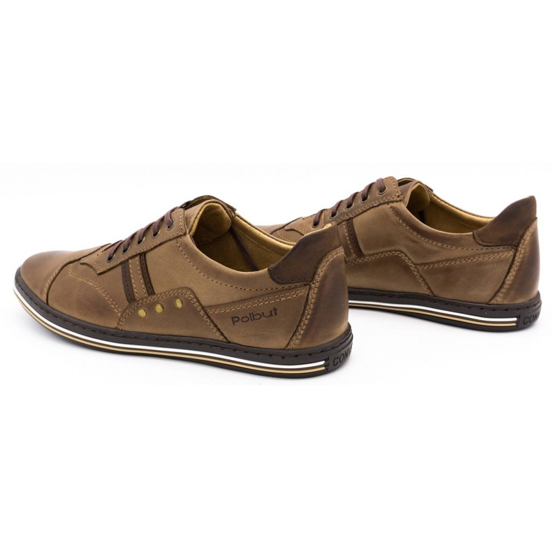 Polbut 1801 zapatos casual de hombre marrón 5