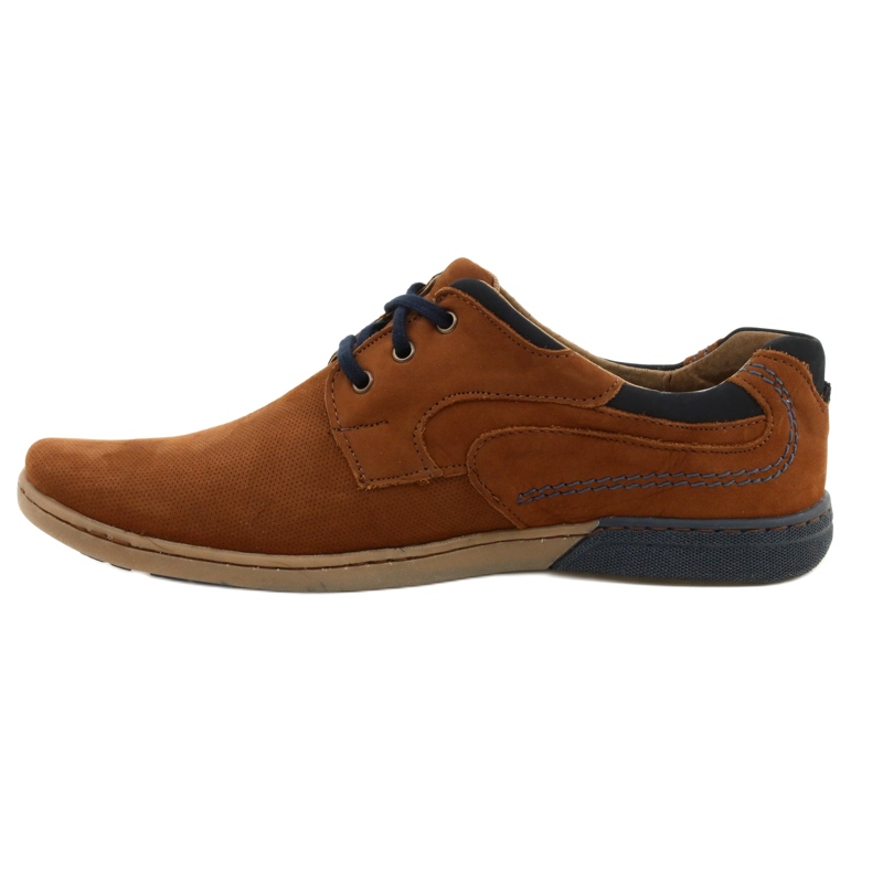 KOMODO Zapatos casual hombre 861L DK.Camel marrón 1