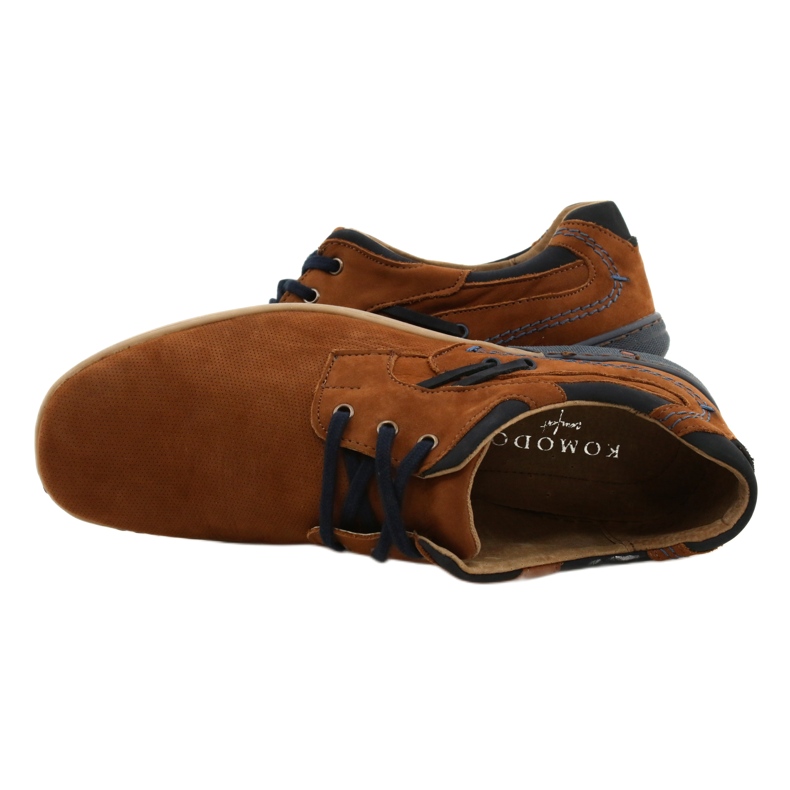KOMODO Zapatos casual hombre 861L DK.Camel marrón 5