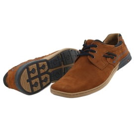 KOMODO Zapatos casual hombre 861L rojo marrón 11