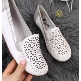 Mocasines calados Rieker W RKR522 blanco 1