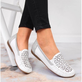 Mocasines calados Rieker W RKR522 blanco 2