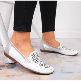 Mocasines calados Rieker W RKR522 blanco 3