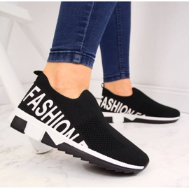 Zapatillas deportivas negras slip on Filippo W PAW224A negro 2