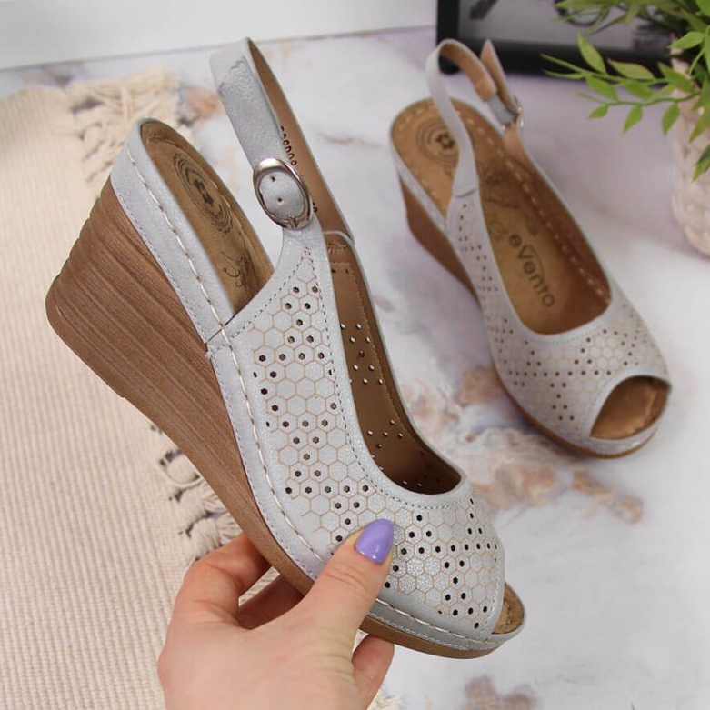 Netex Sandalias cuña eVento W EVE349C gris 1